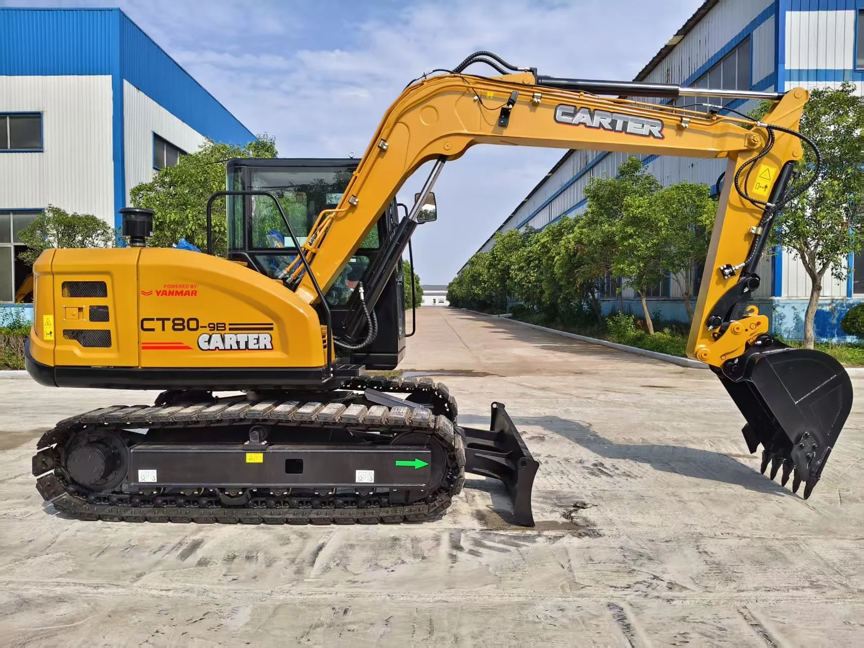 CARTER CT80  Yanmar Motoros Gumihevederes Forgókotró