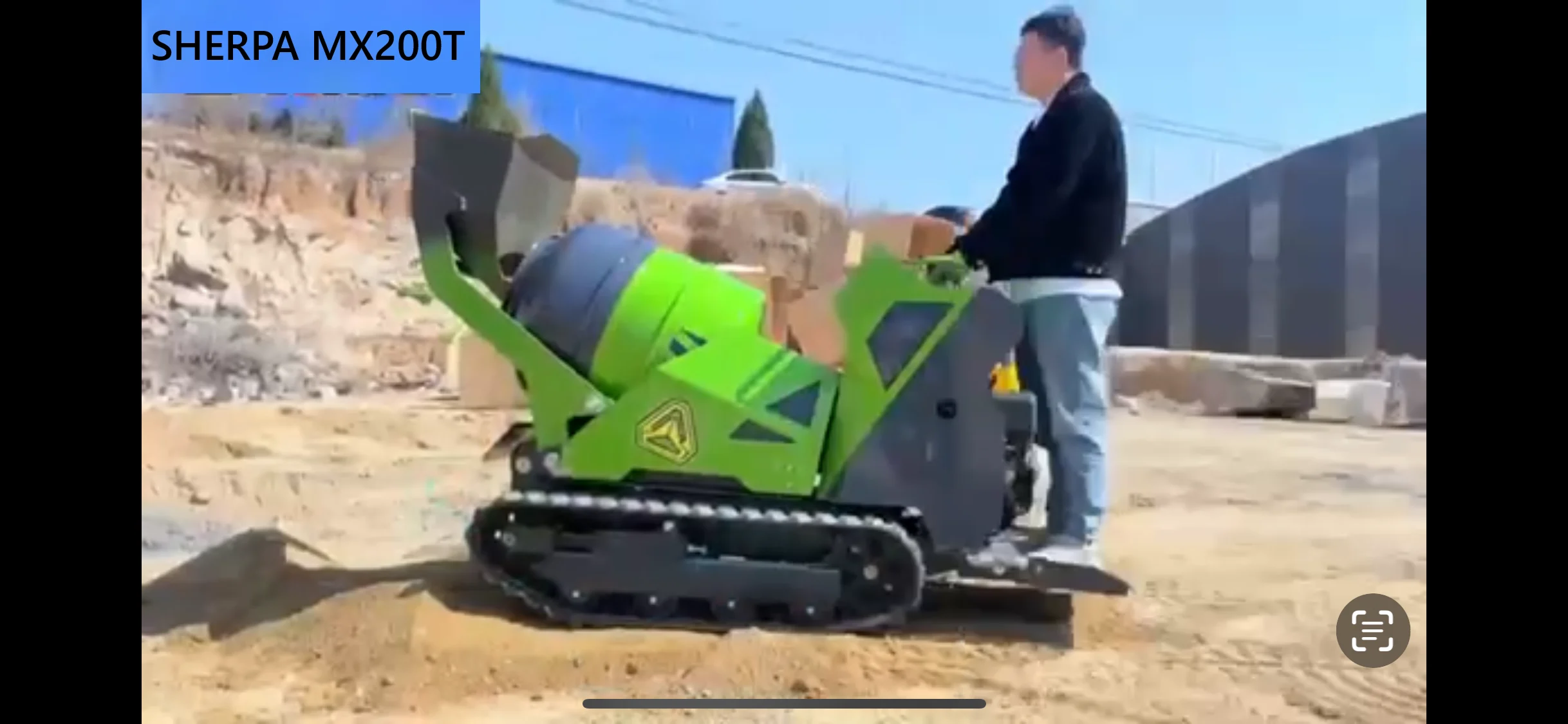 SHERPA MX200T mini Betonkeverő Mixer